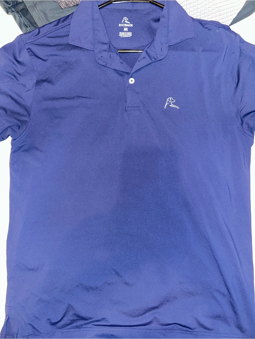 Rhoback Men's Deep Blue Performance Polo